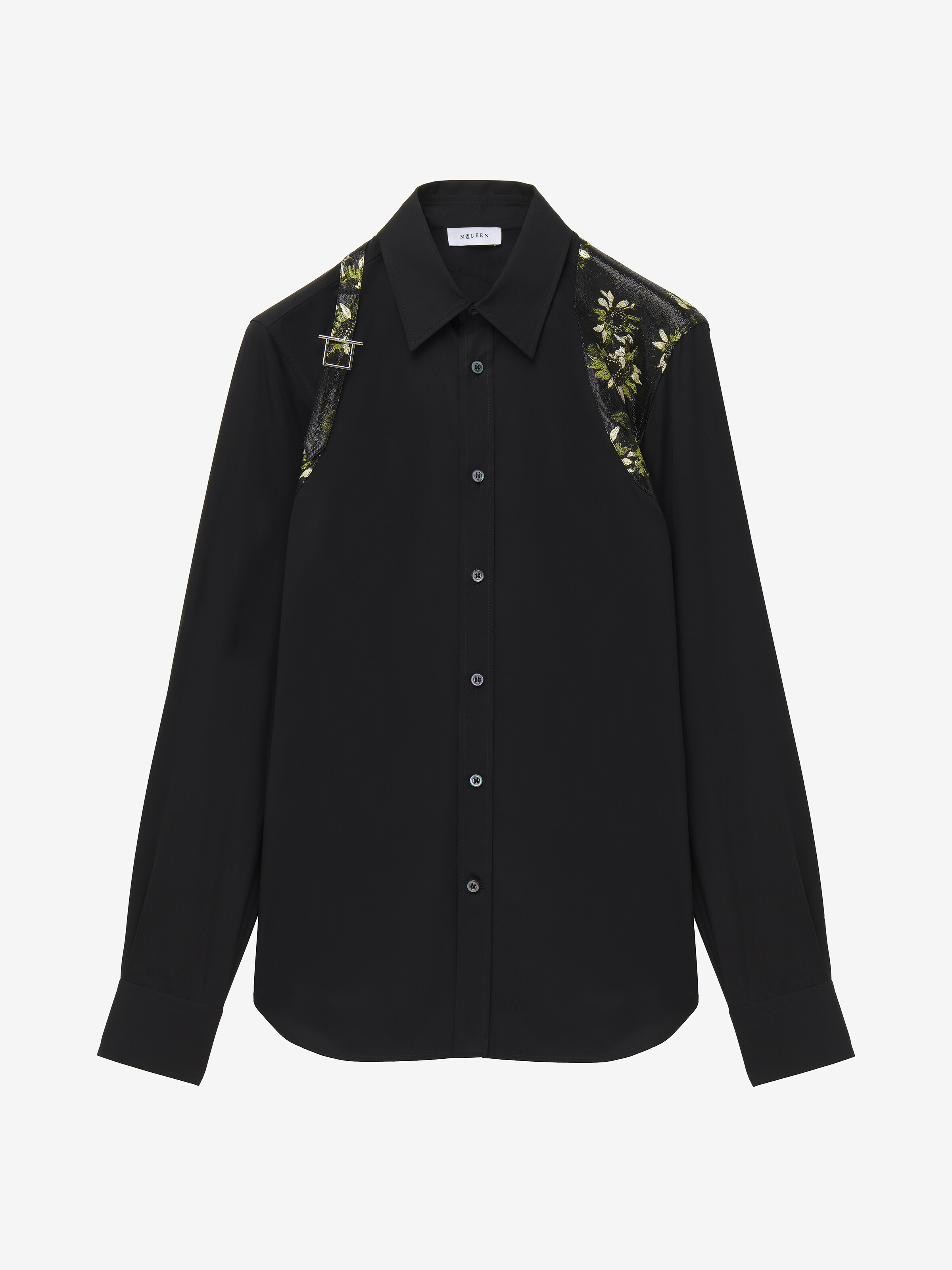 向日葵背带衬衫 in 100% 棉 | Alexander McQueen - image 1