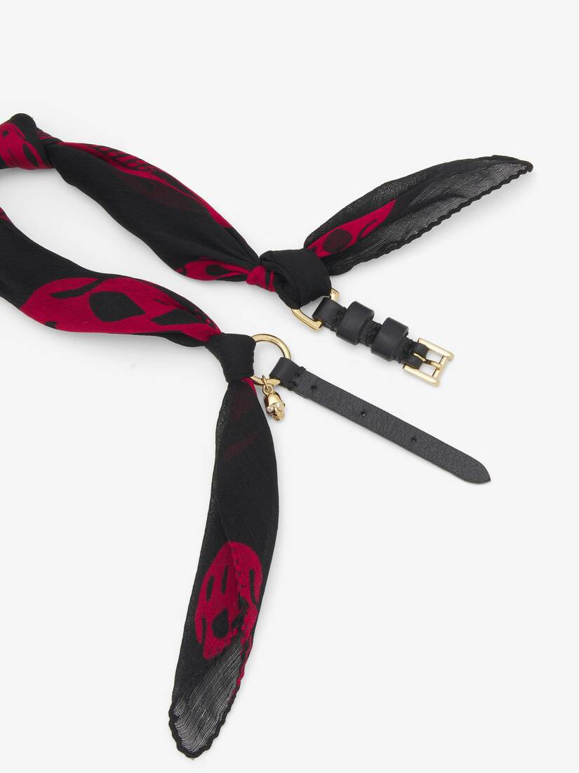 Skull Scarf Double Wrap Bracelet | Alexander McQueen - image 3