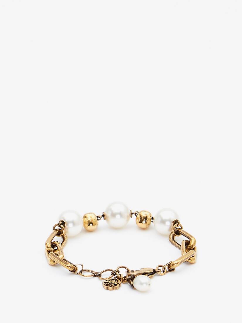 仿珍珠骷髅手链 | Alexander McQueen - image 2