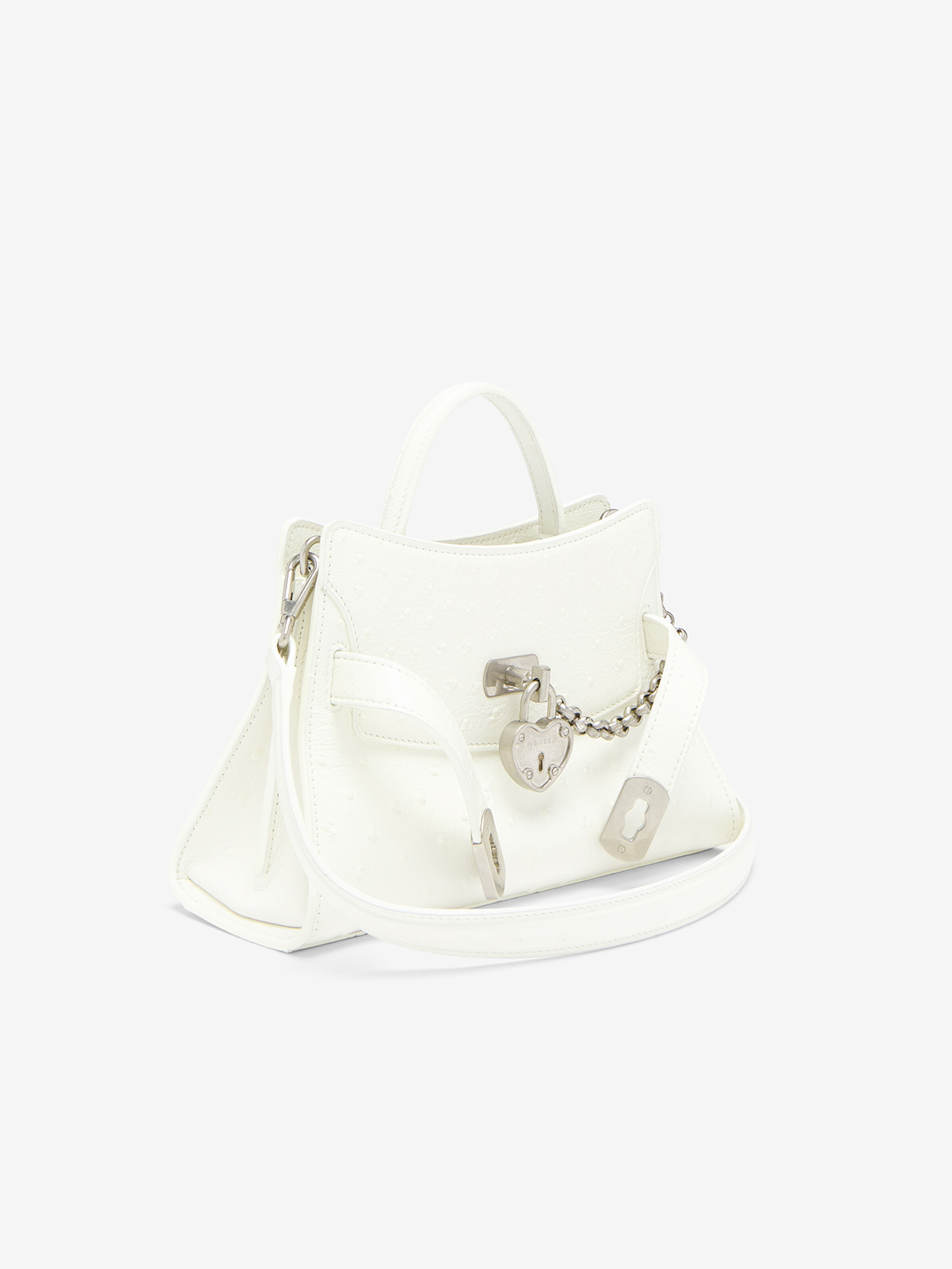 Women's Locke Shoulder Mini in White in Calf Leather | Alexander McQueen - image 6