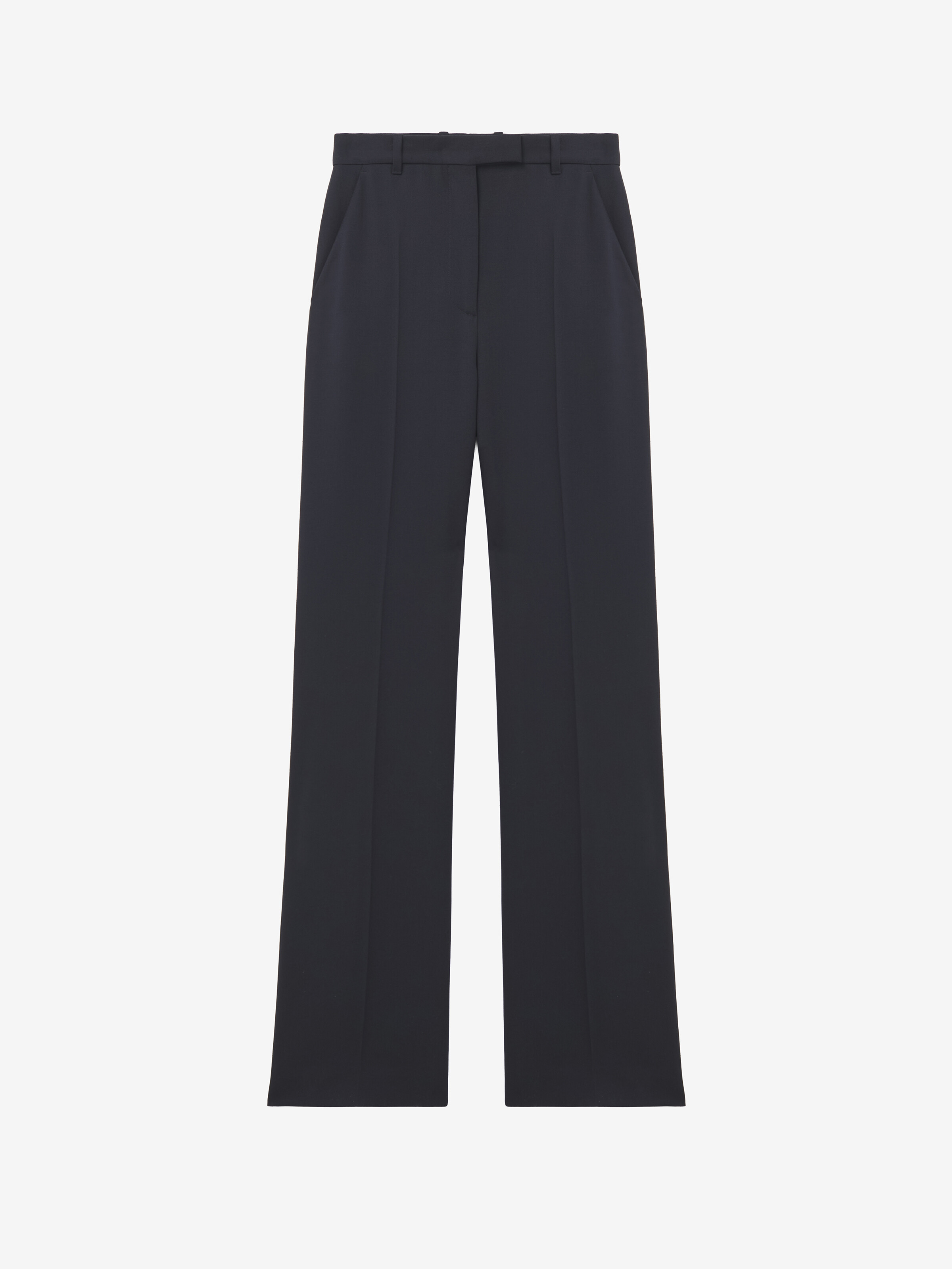 Couture-Hose mit hohem Bund für Damen in Indigo in Gewebe: 100% Wolle, Taschenfutter: 100% Baumwolle | Alexander McQueen - image 1