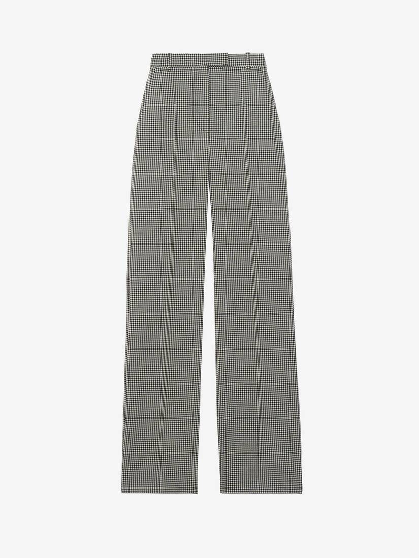 Pantaloni sartoriali con motivo a quadretti vichy | Alexander McQueen - image 1