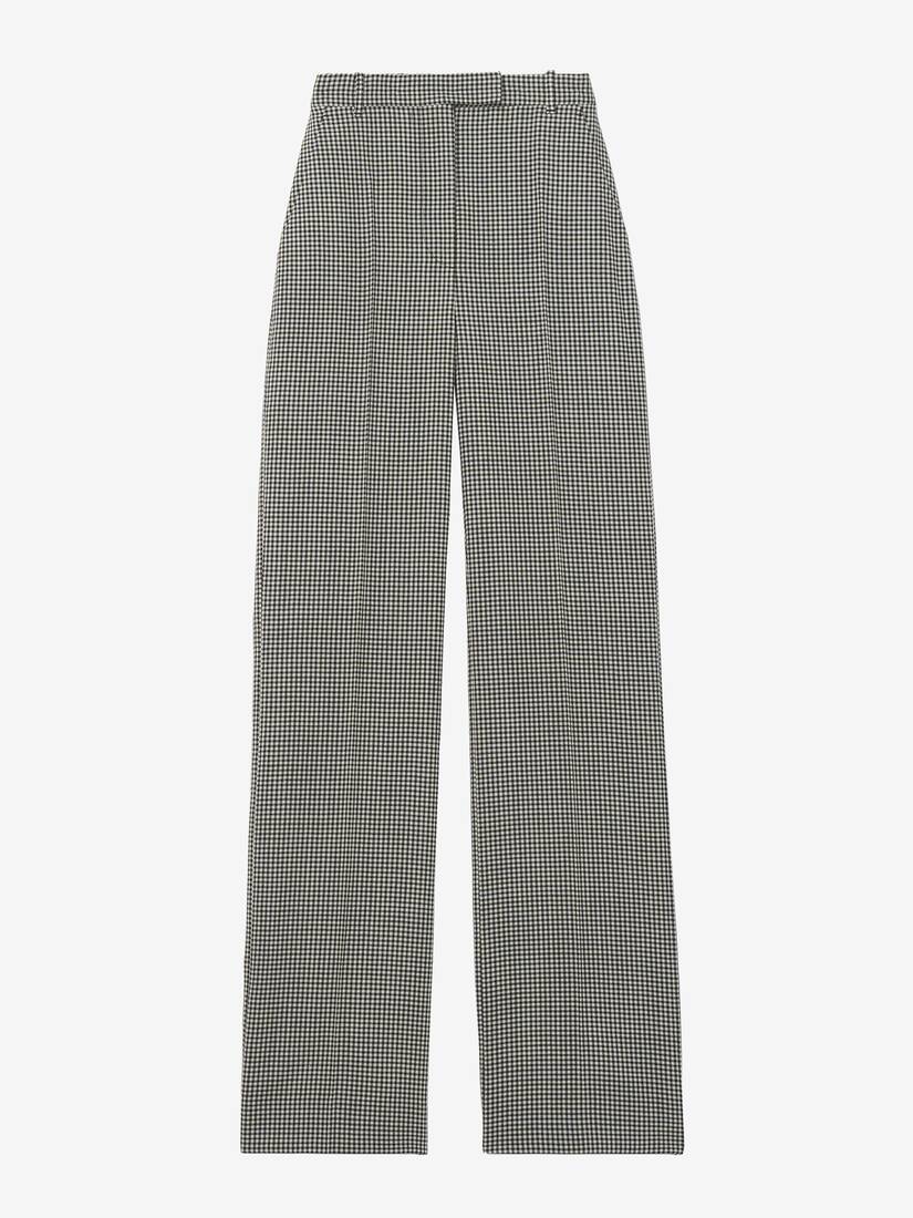 Gingham Check Tailored Trousers | Alexander McQueen - image 1
