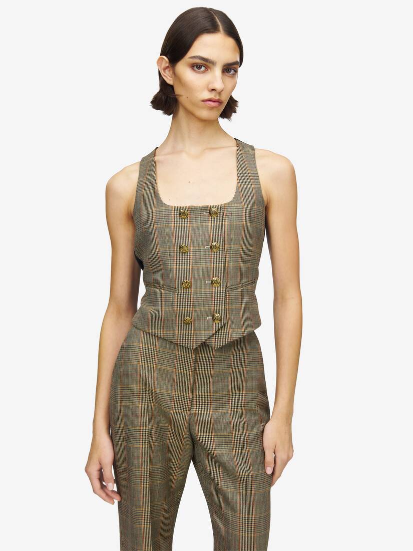 Gilet Country Check | Alexander McQueen - image 1