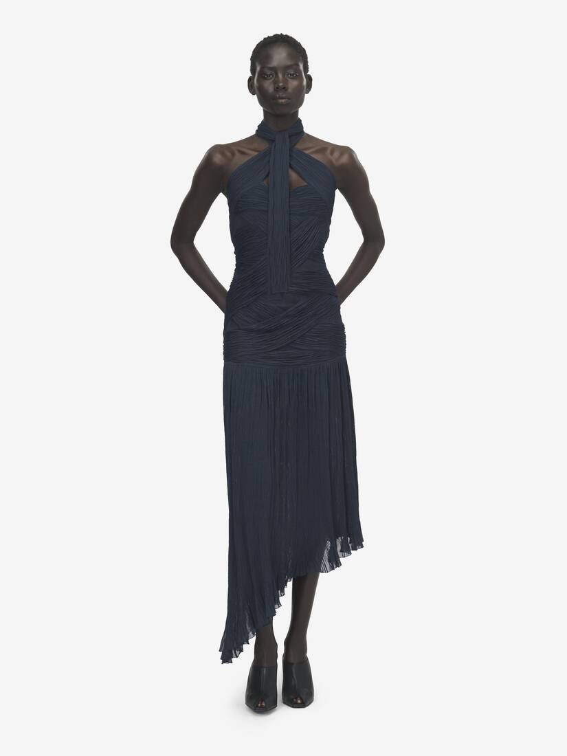 Robe froncée asymétrique | Alexander McQueen - image 2