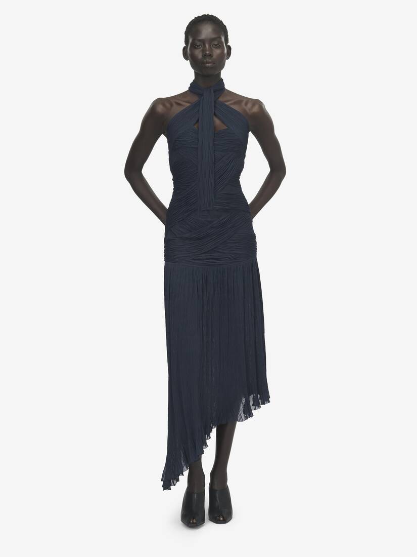 Asymmetric Ruched Dress | Alexander McQueen - image 2
