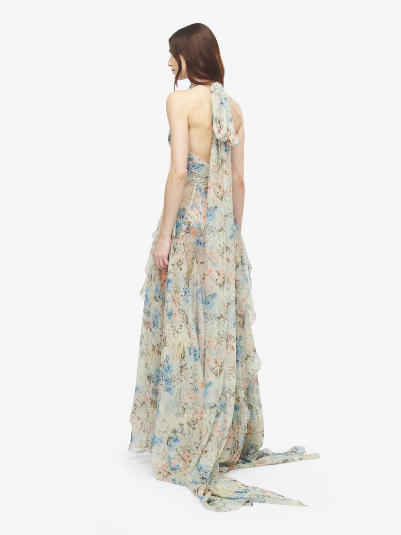 Wallpaper Floral Evening Dress | Alexander McQueen - image 4