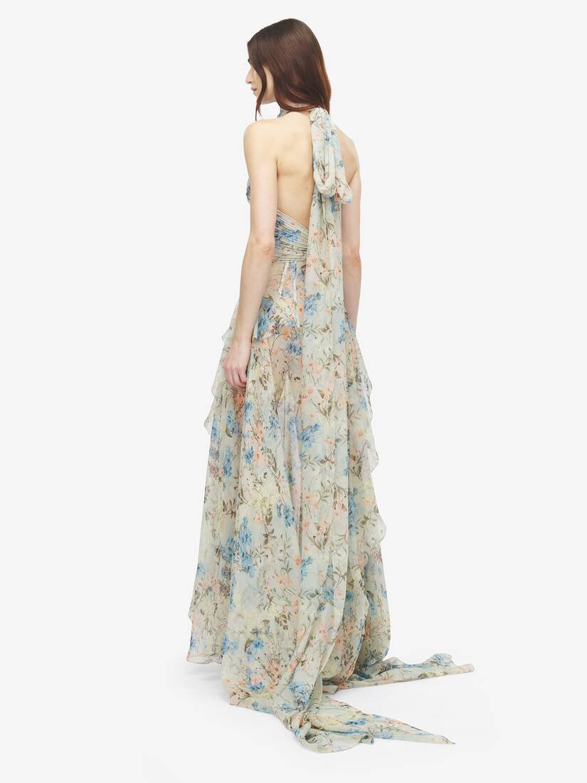 Wallpaper Floral Evening Dress | Alexander McQueen - image 4