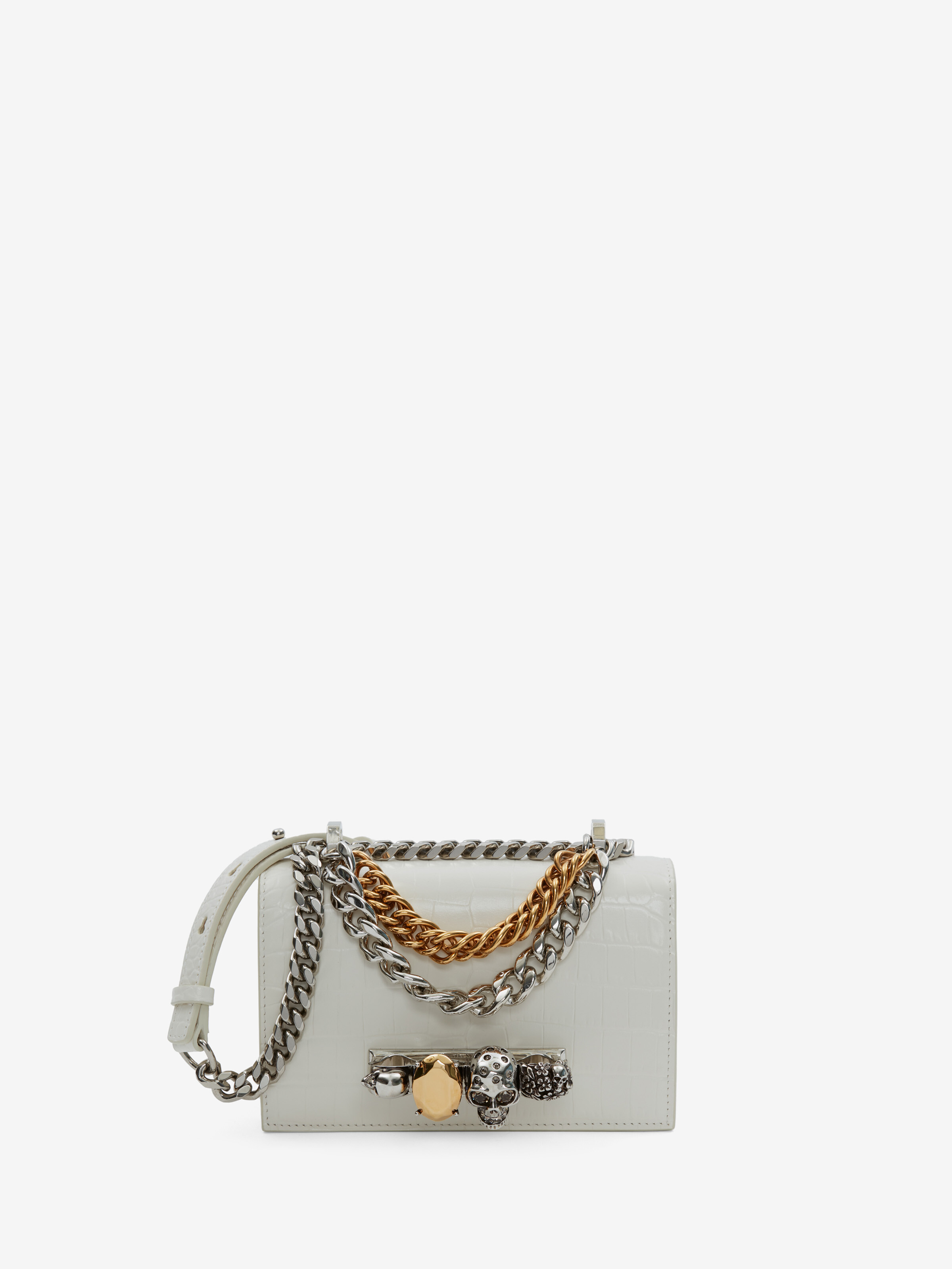 Borsa Jewelled Satchel mini con catena