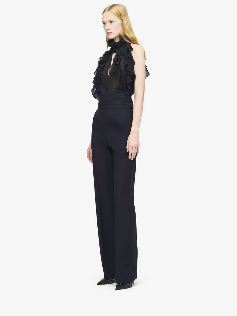 High-waisted Tailored Trousers