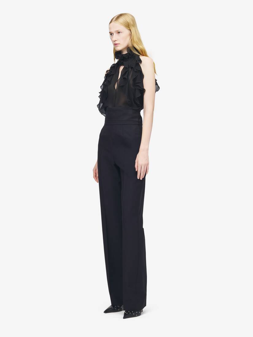High-waisted Tailored Trousers