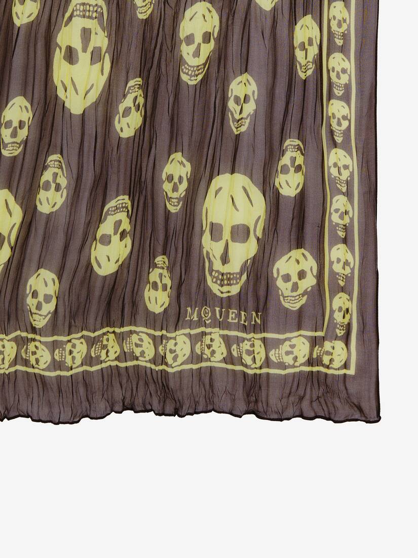 Pleated Skull Scarf | Alexander McQueen - image 2