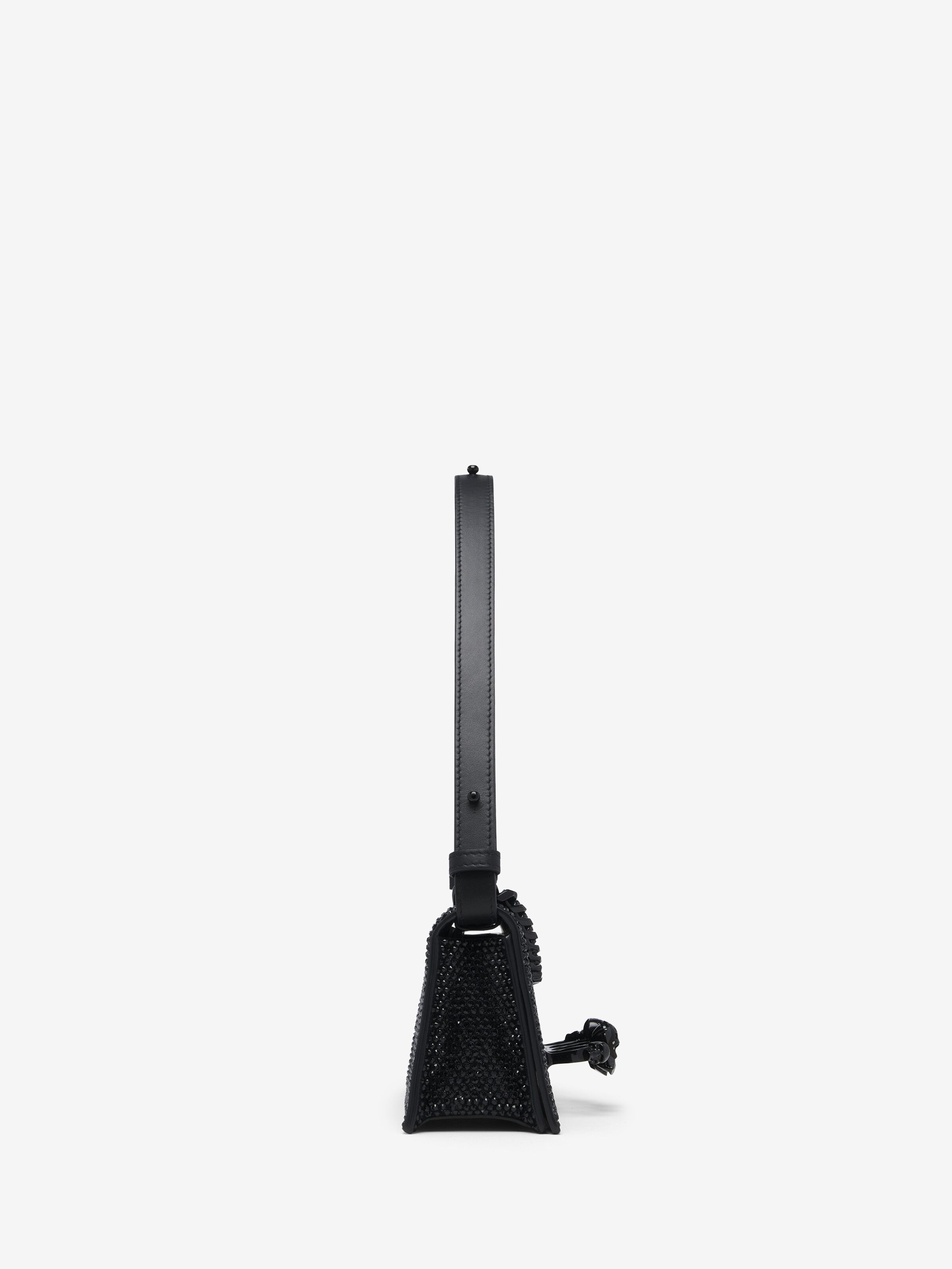 Women's Jewelled Shoulder Mini in Black in Calf Leather | Alexander McQueen - image 3