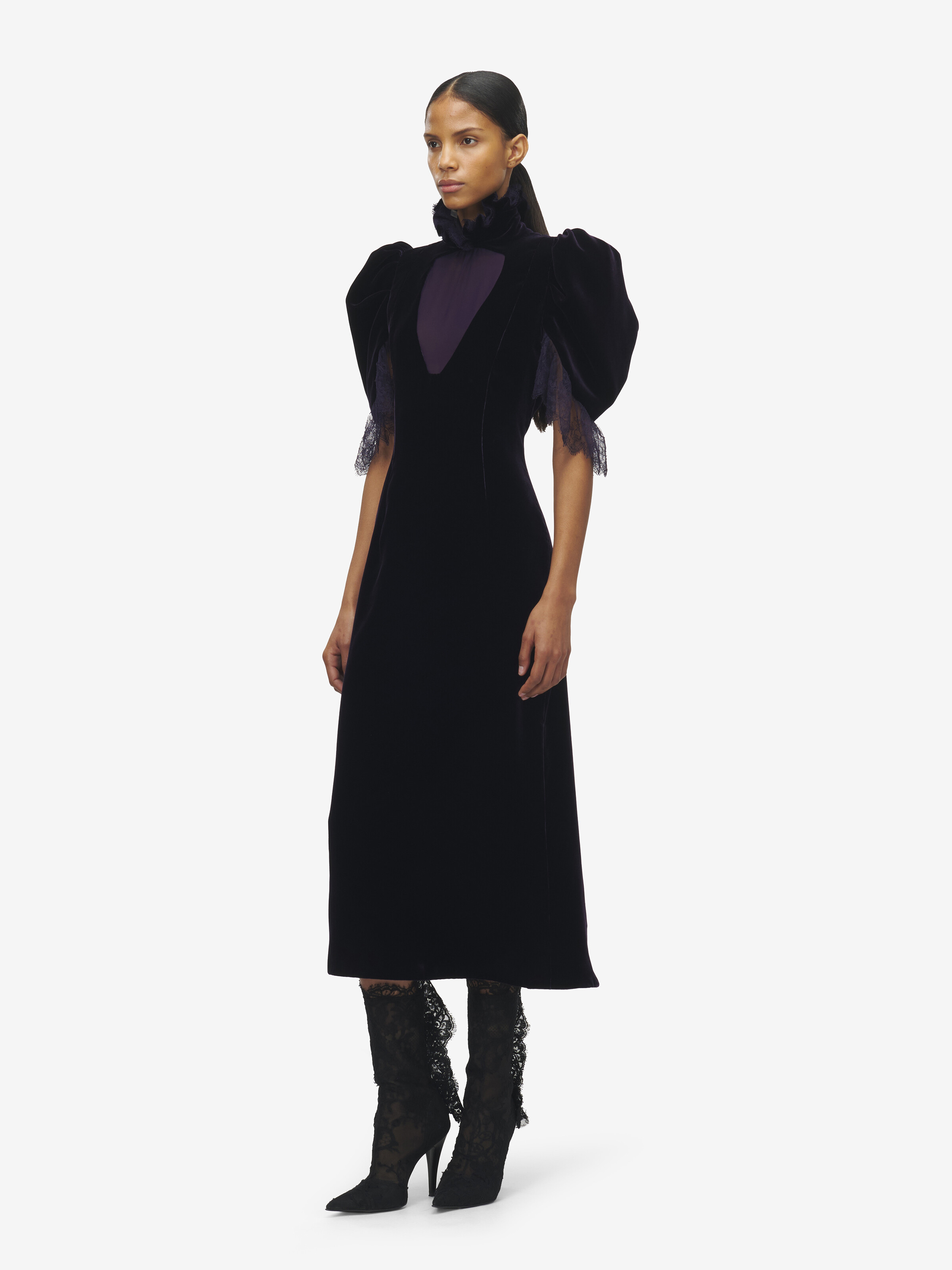 Abendkleid aus fließendem Samt