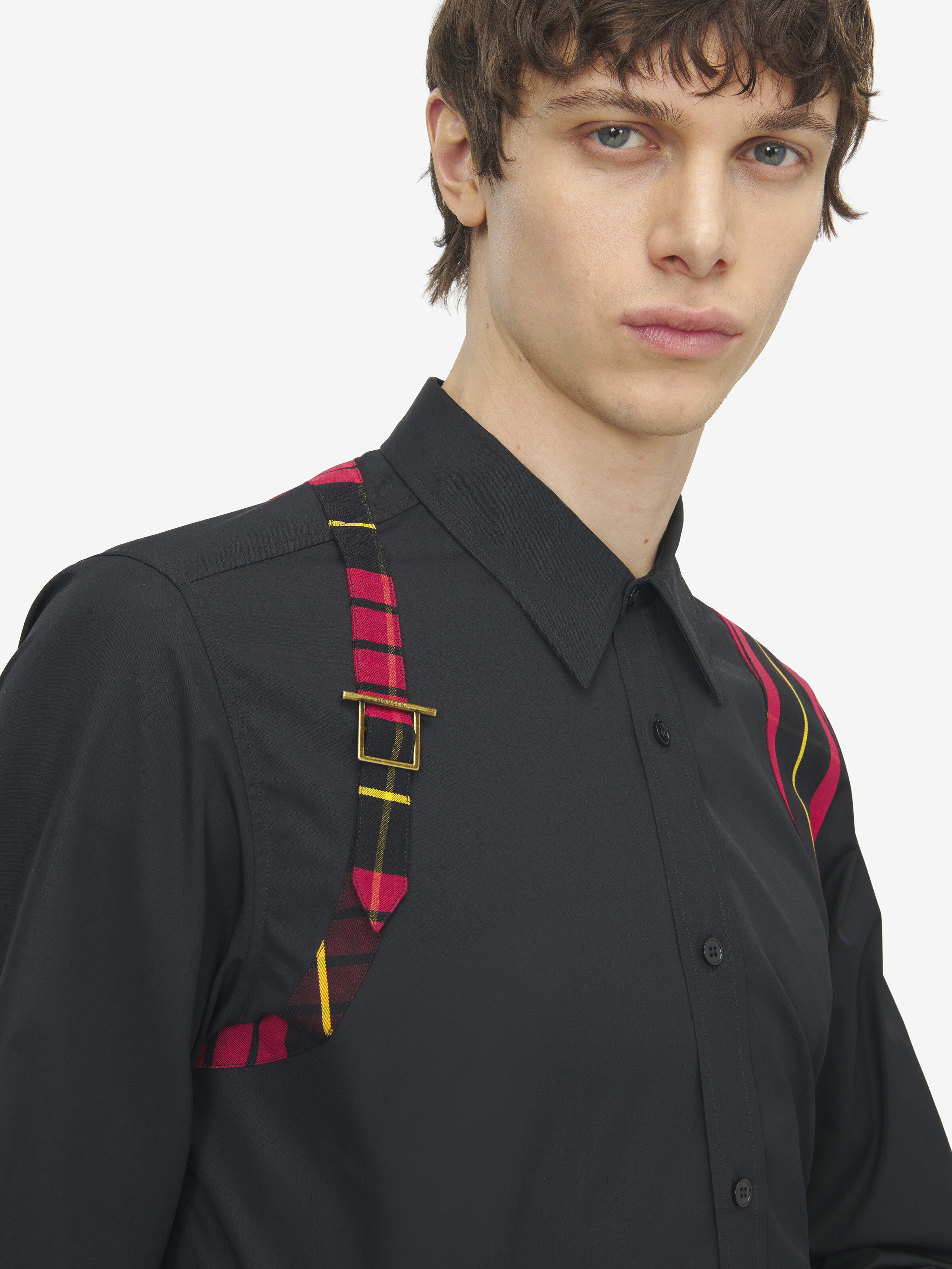 格纹束带衬衫 in 100% 棉 | Alexander McQueen - image 6