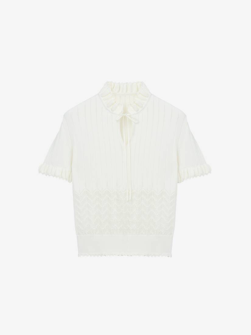 Pointelle Knit Top | Alexander McQueen - image 1