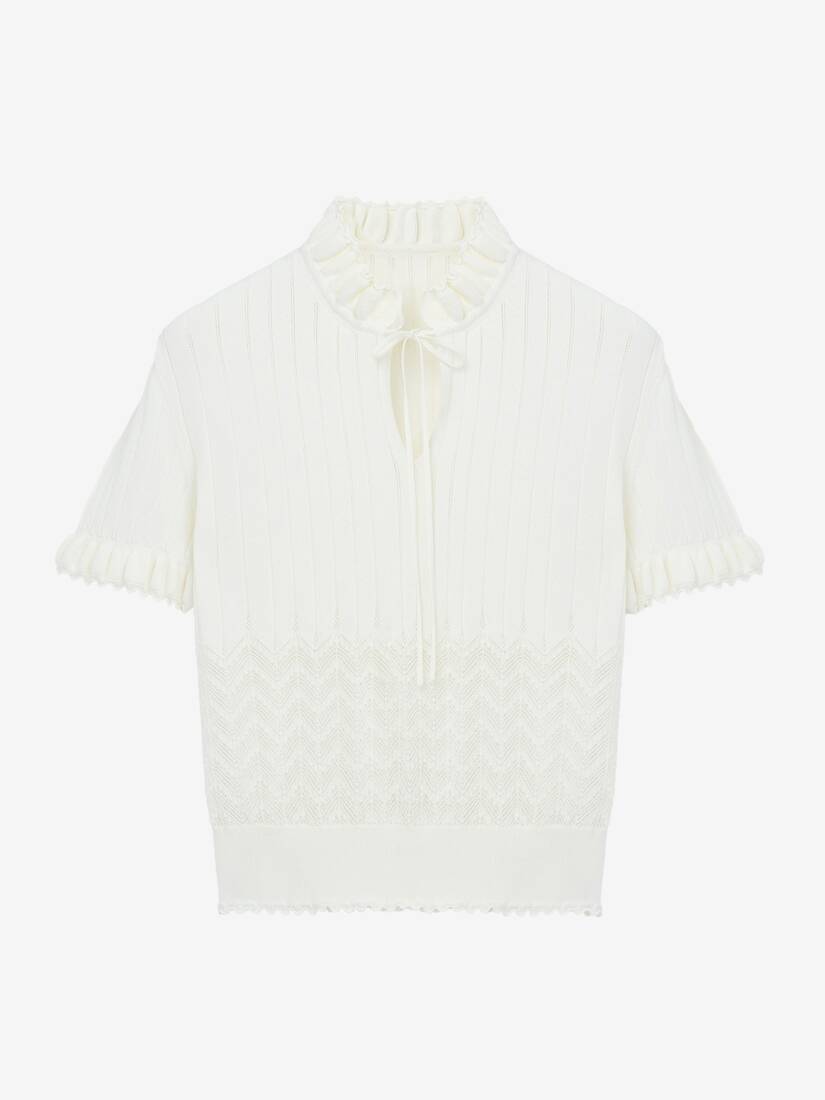 网眼针织上衣 | Alexander McQueen - image 1
