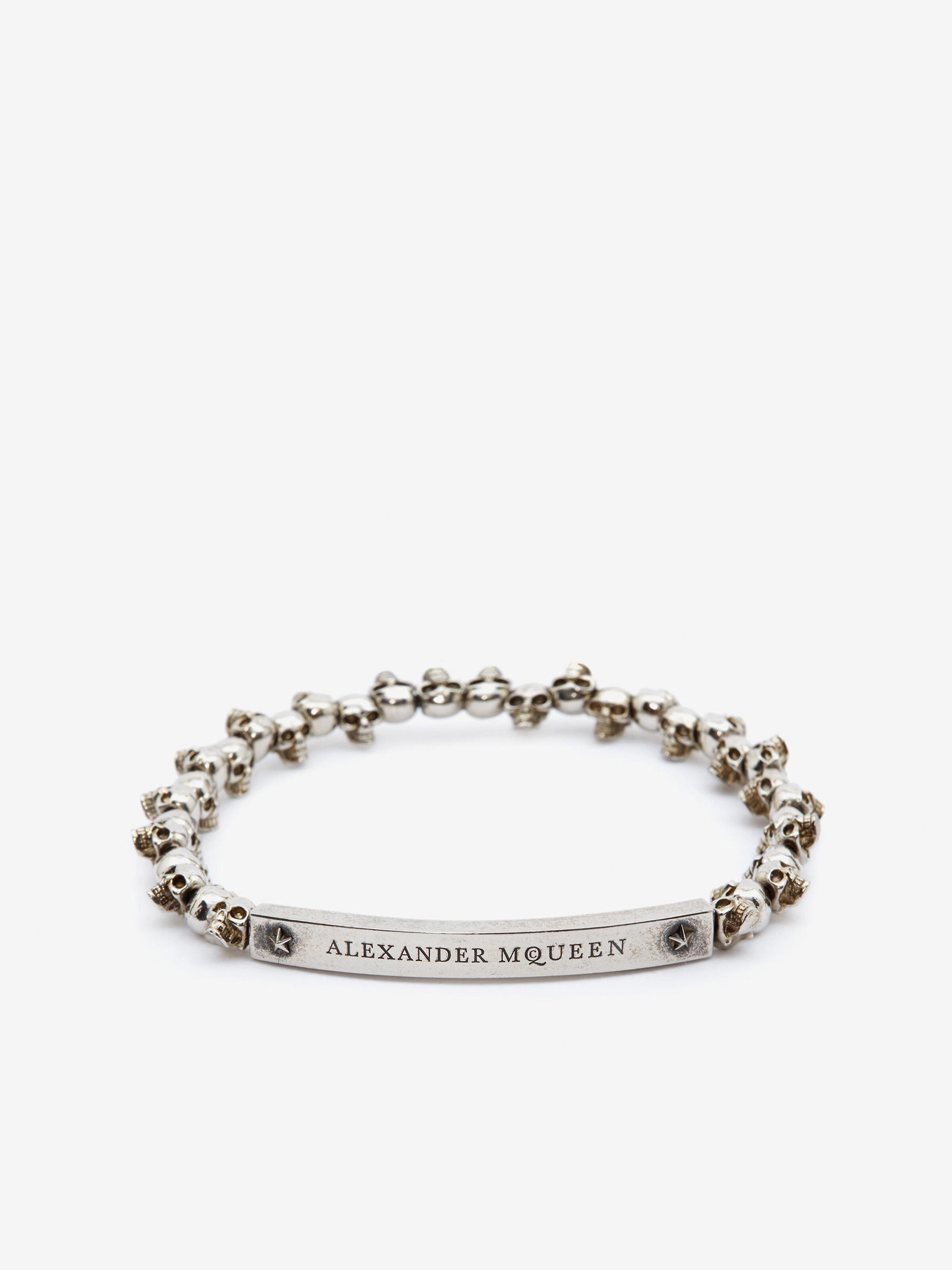 Bracciale Skull da Uomo in Multicolore in Ottone | Alexander McQueen - image 1