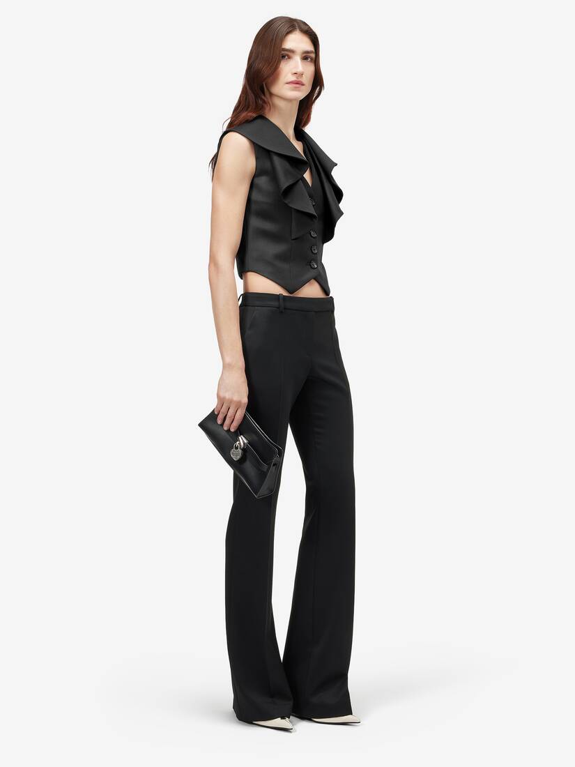 Gilet sartoriale con colletto a cascata | Alexander McQueen - image 3