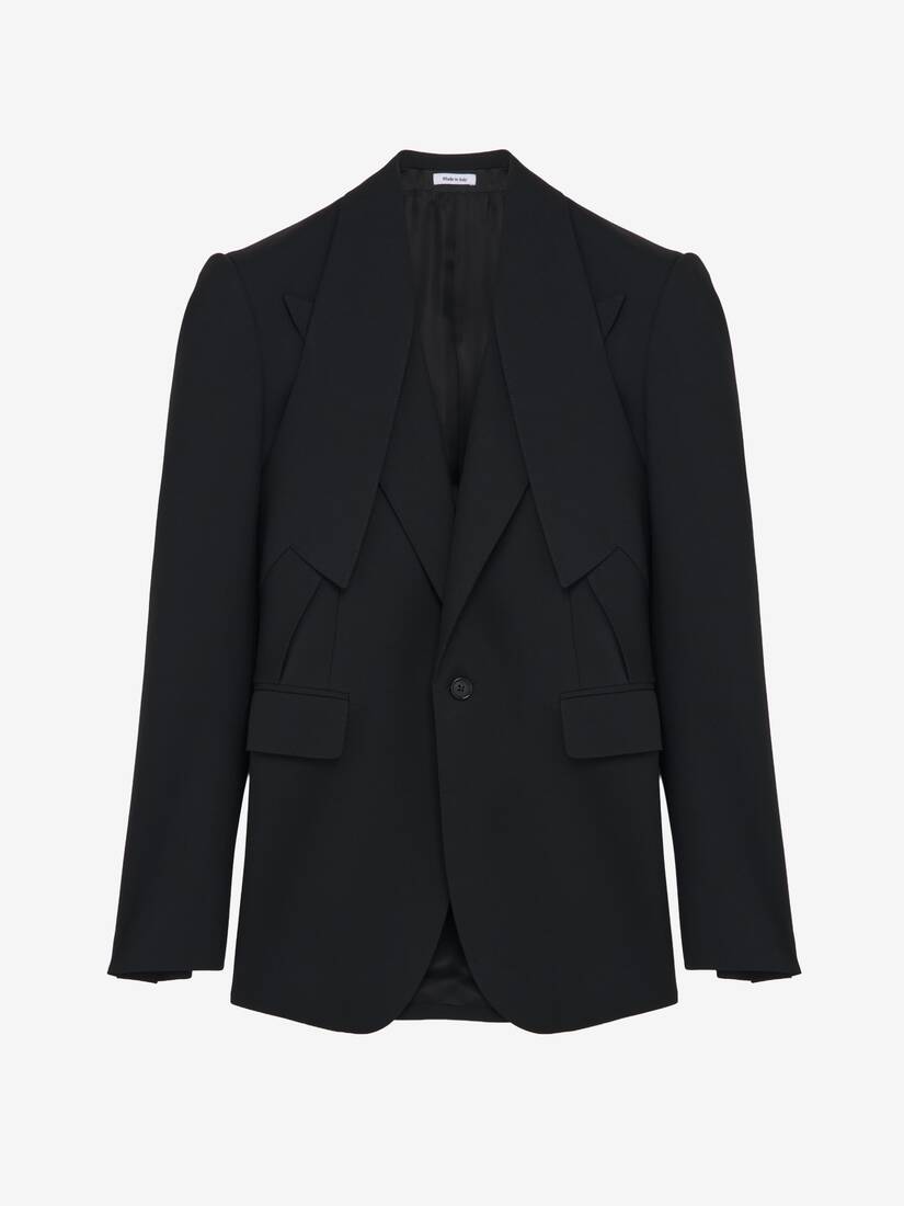 Reverse Lapel Single-breasted Jacket | Alexander McQueen - image 1