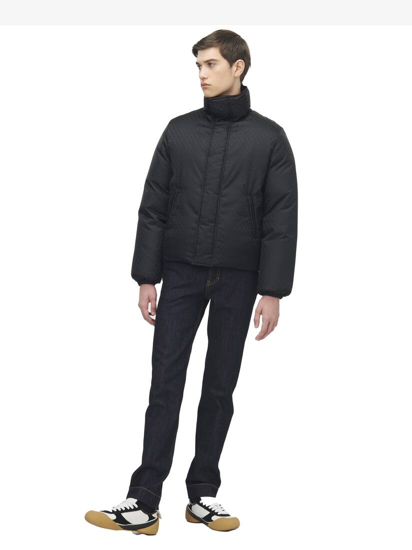 Doudoune en jacquard Skull