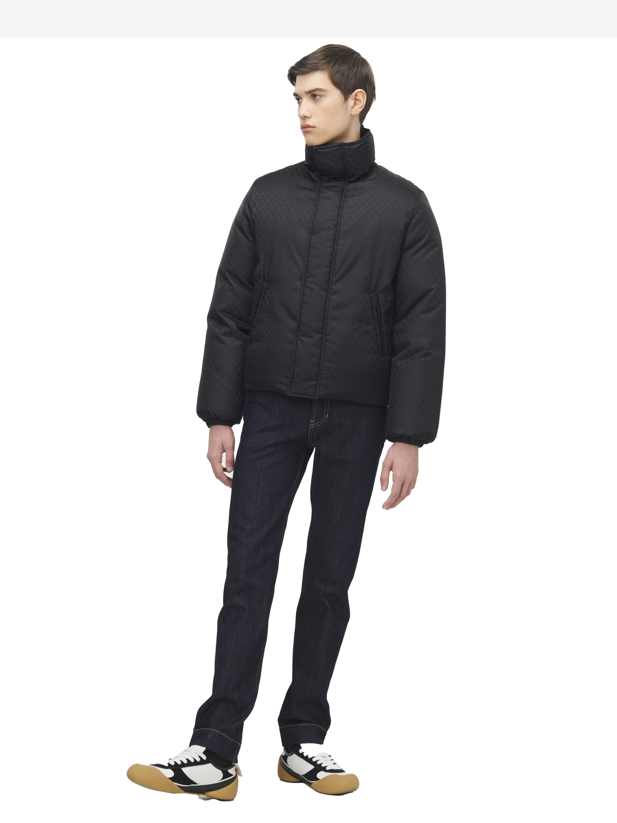 スカル ジャカード パファージャケット in 100% ポリアミド | Alexander McQueen - image 3