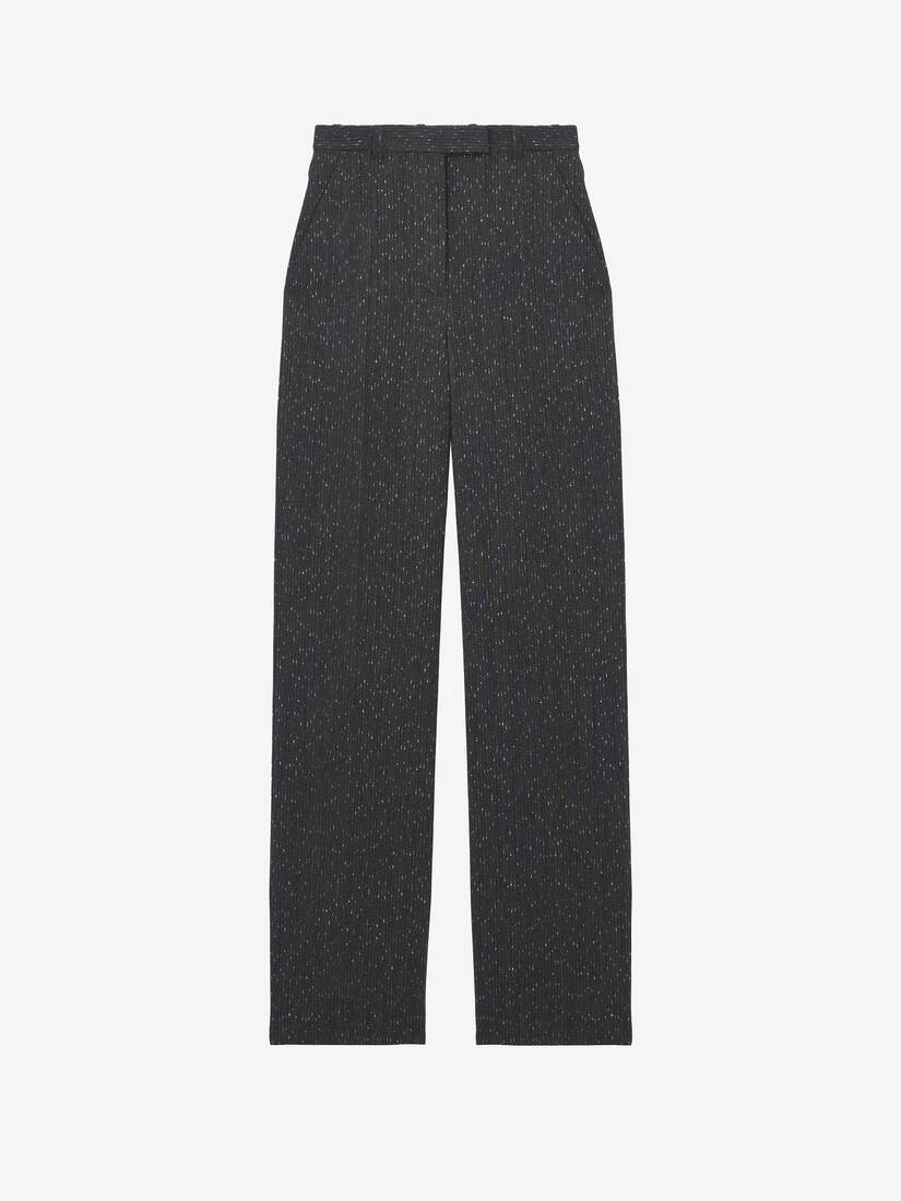 Pantaloni sartoriali con motivo gessato screziato | Alexander McQueen - image 1