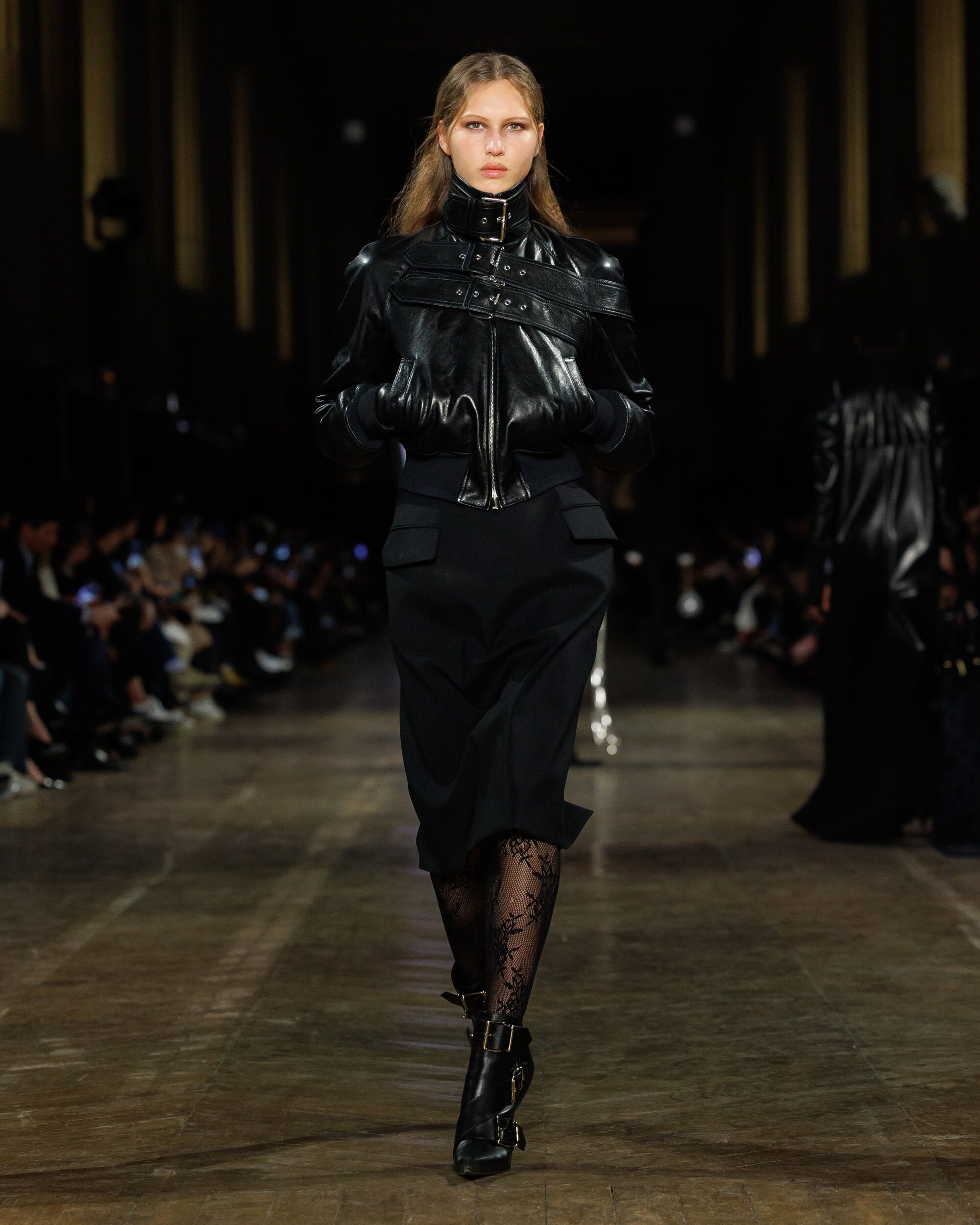 Model on runway at McQueen Autumn Winter 2025 Show