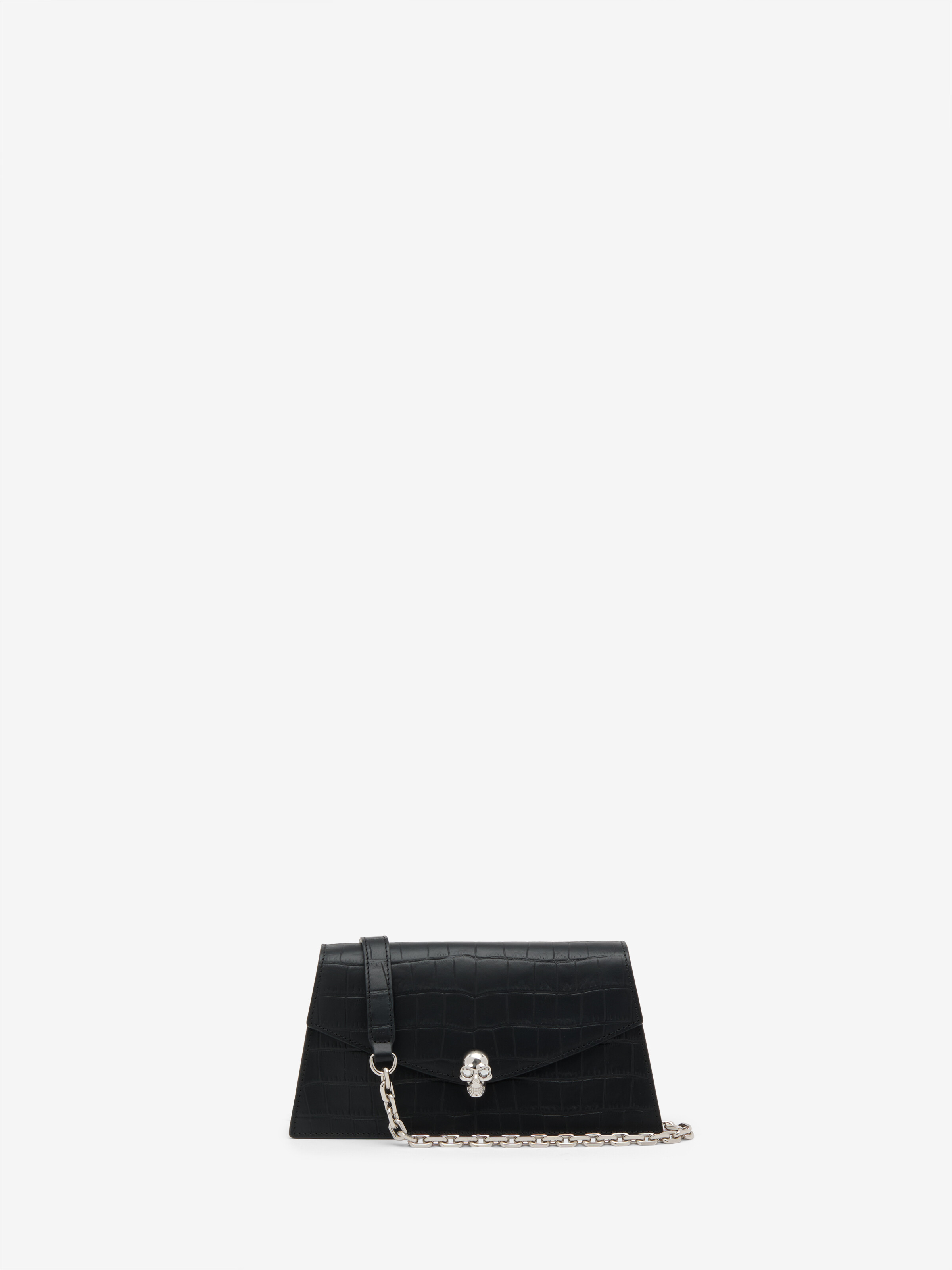 Women's Skull Mini in Black in Calf Leather | Alexander McQueen - image 1