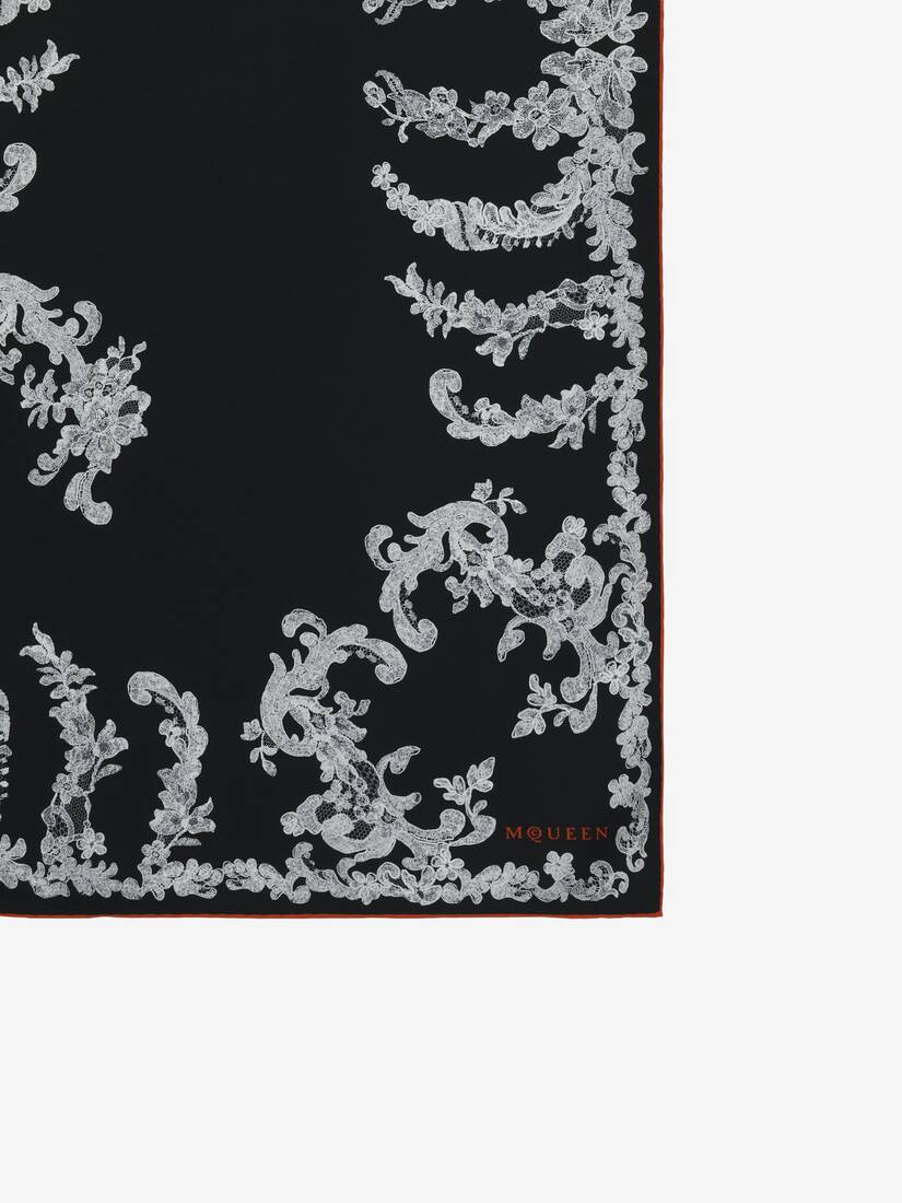 Lace Ribcage Foulard | Alexander McQueen - image 3