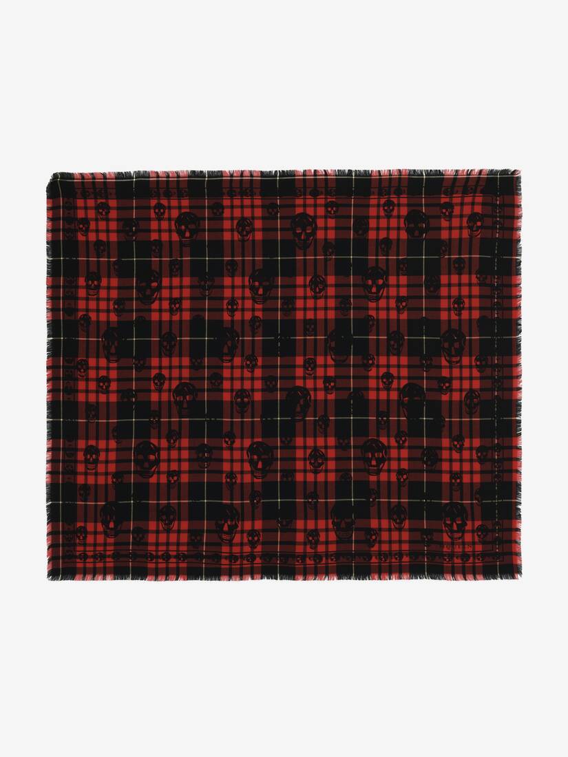 Tartan Skull Scarf | Alexander McQueen - image 1