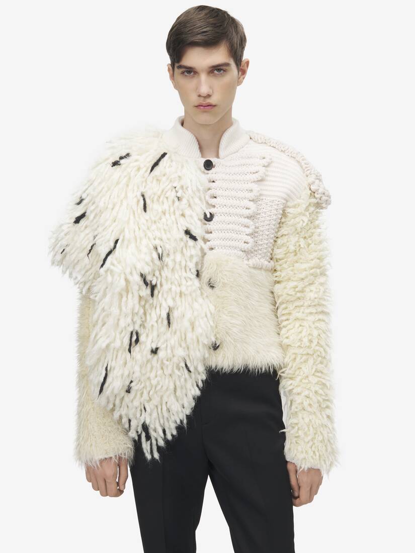 Asymmetric Patchwork Cardigan