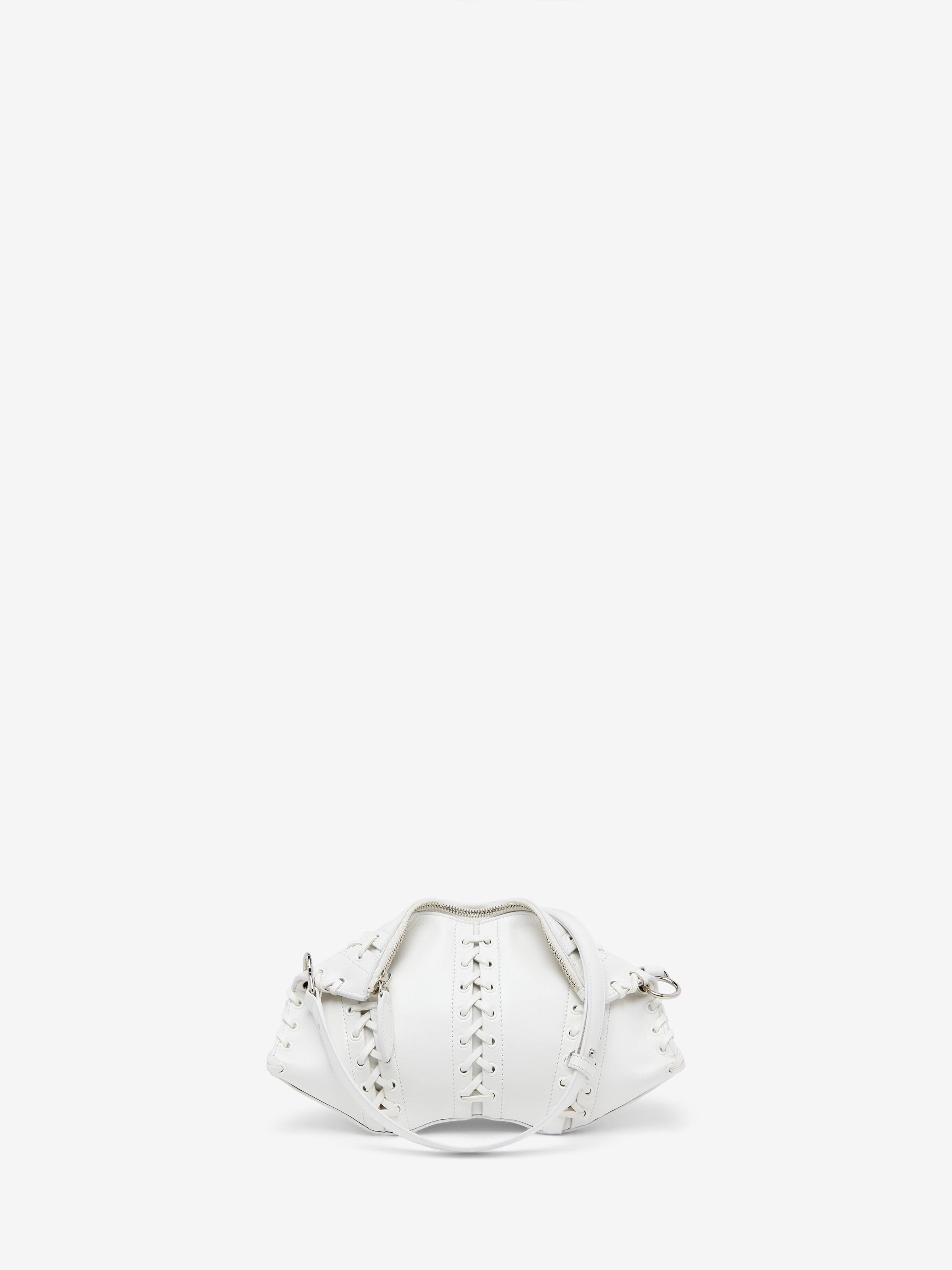 Women's Manta Clutch in White in Calf Leather | Alexander McQueen - image 6