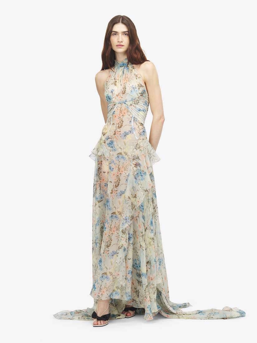 Wallpaper Floral Evening Dress | Alexander McQueen - image 2