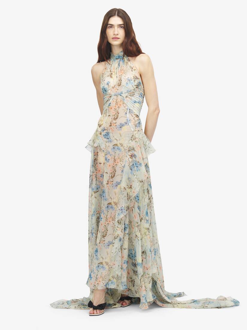 Wallpaper Floral Evening Dress | Alexander McQueen - image 2
