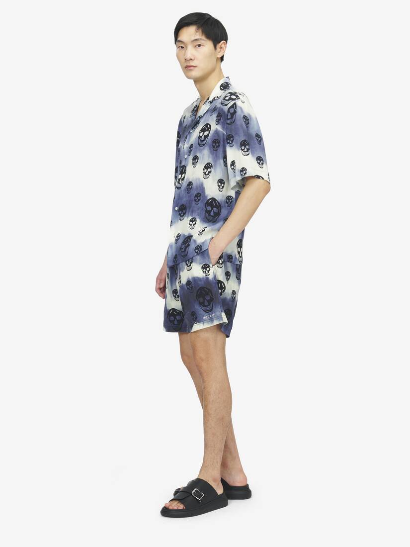Tie-Dye Skull Hawaiian Shirt | Alexander McQueen - image 3