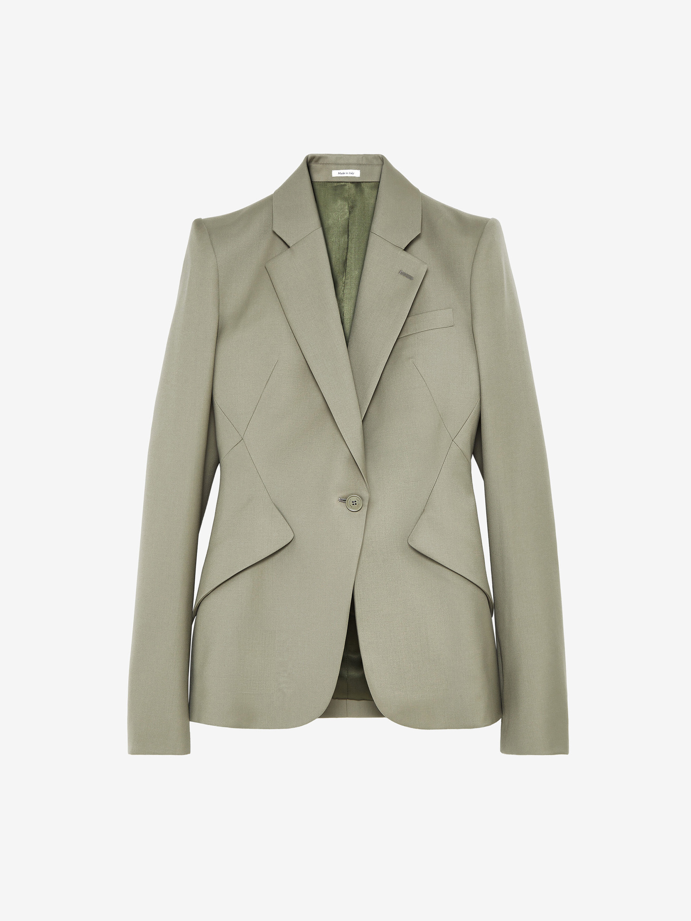 Wool Gabardine Single-breasted Jacket