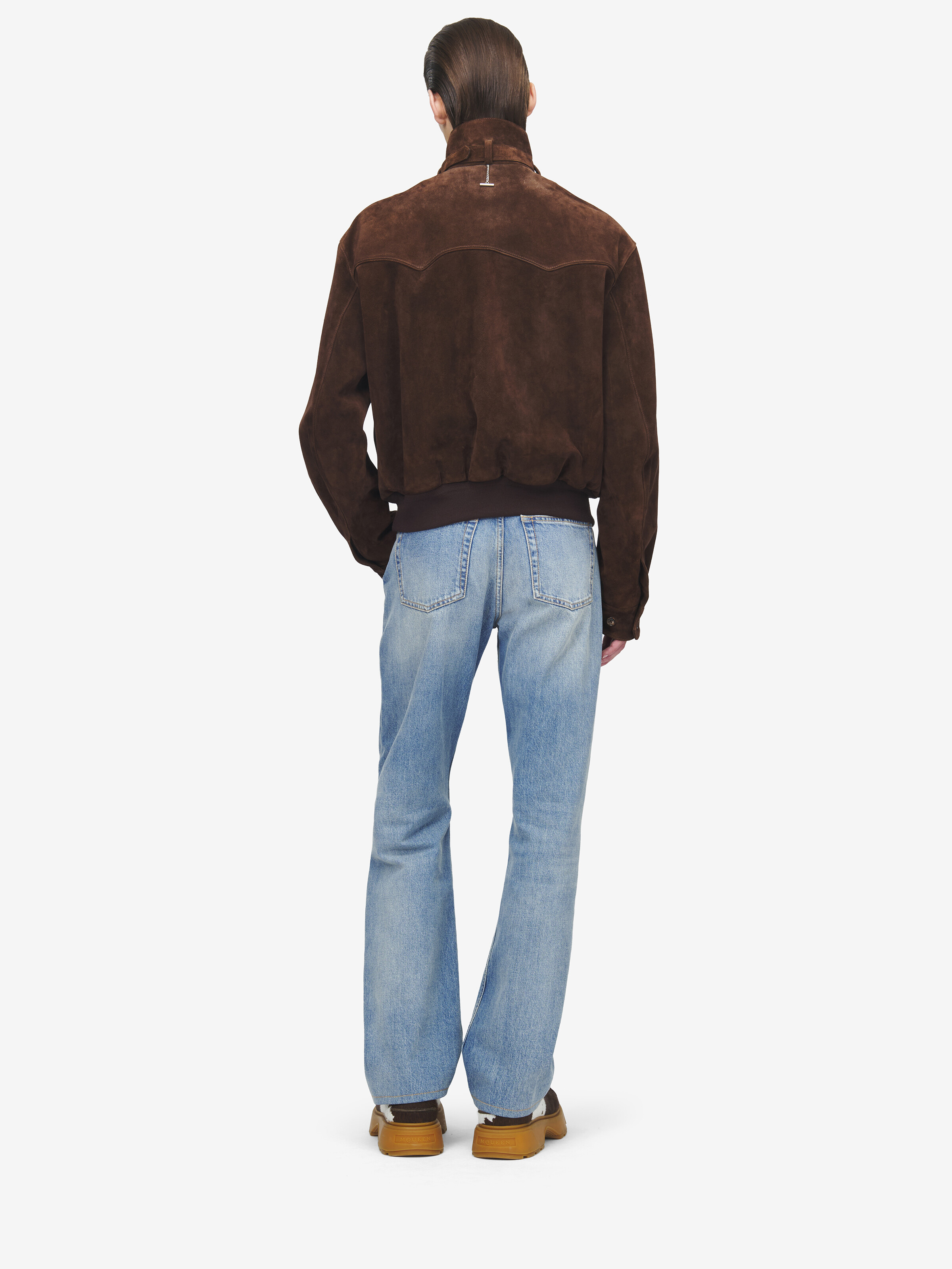 绒面材质夹克衫 in 100% 牛皮革 | Alexander McQueen - image 4