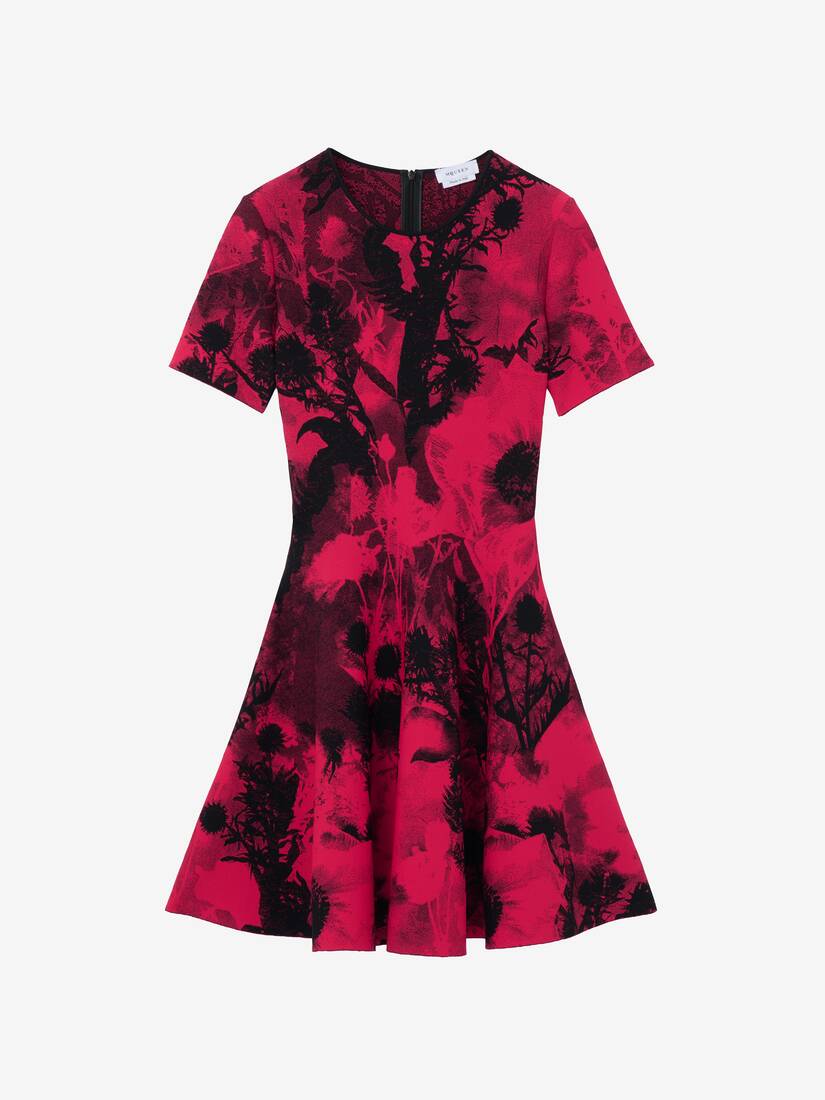 Floral Jacquard Mini Dress | Alexander McQueen - image 1