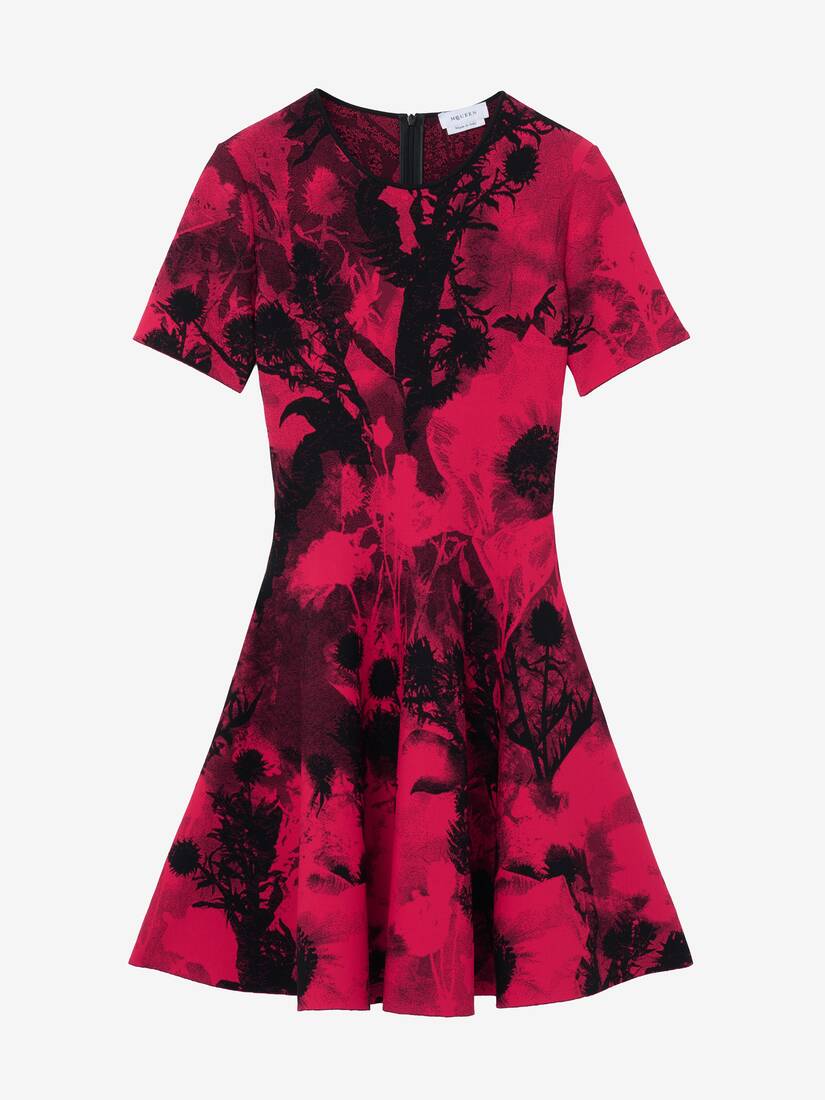 Floral Jacquard Mini Dress | Alexander McQueen - image 1