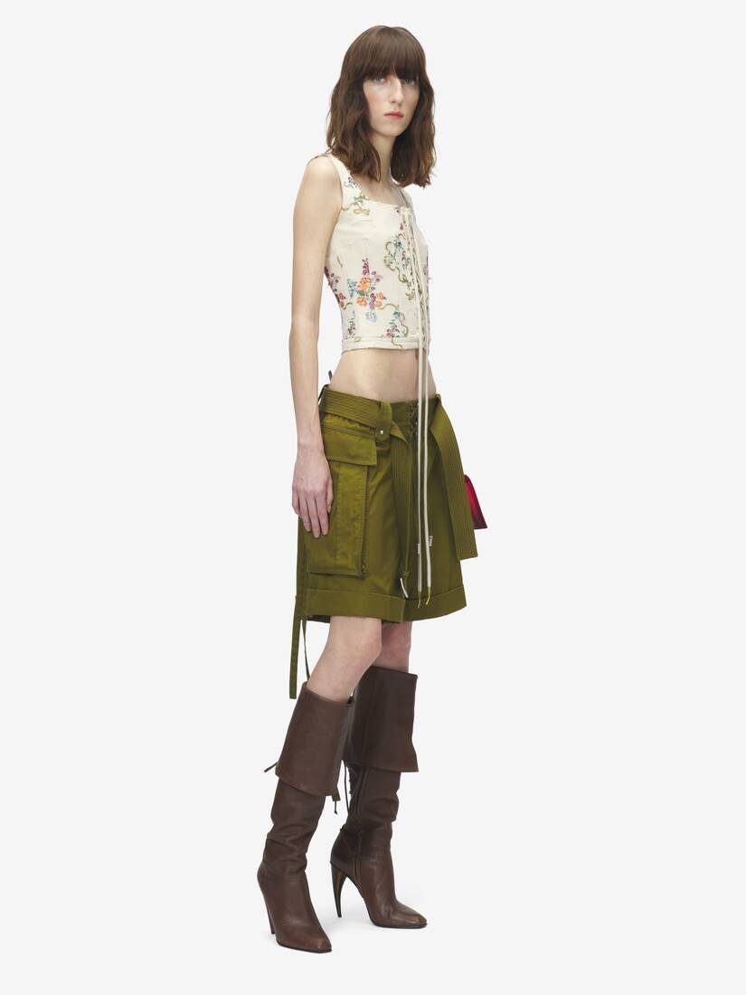 Summer Floral Corset Top | Alexander McQueen - image 3