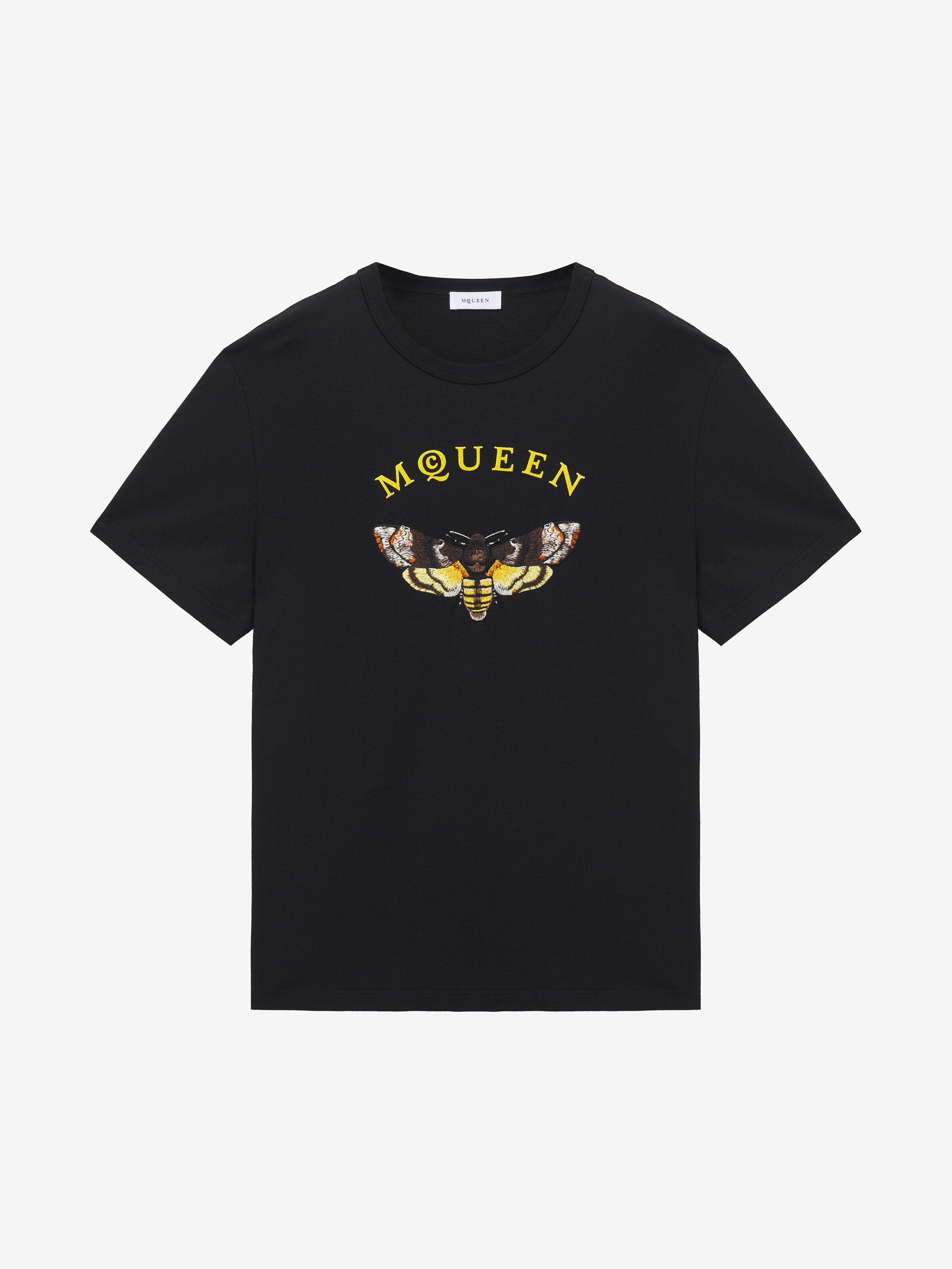 飞蛾刺绣标志T恤 in 100% 棉 | Alexander McQueen - image 1