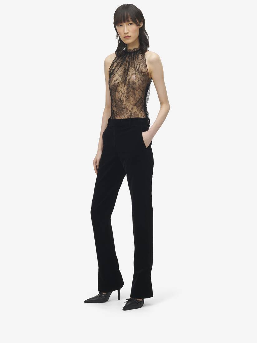 Floral Lace Sleeveless Top | Alexander McQueen - image 3