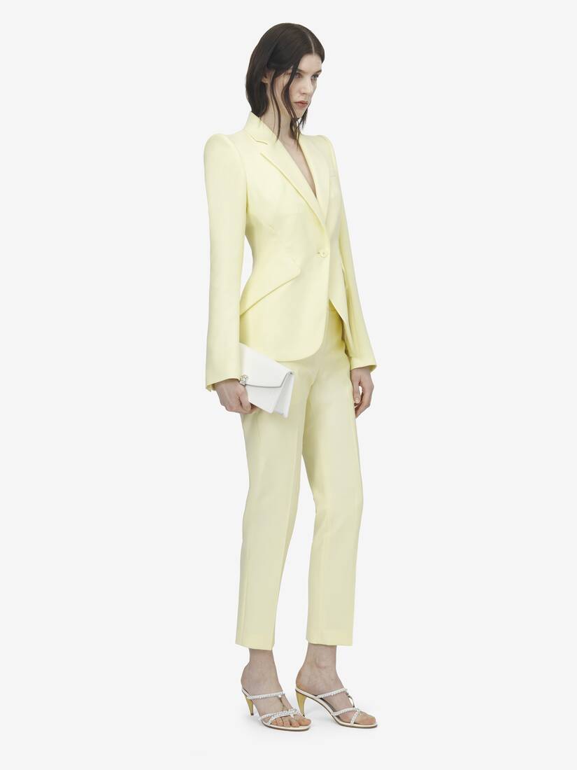 羊毛华达呢烟管裤 | Alexander McQueen - image 3