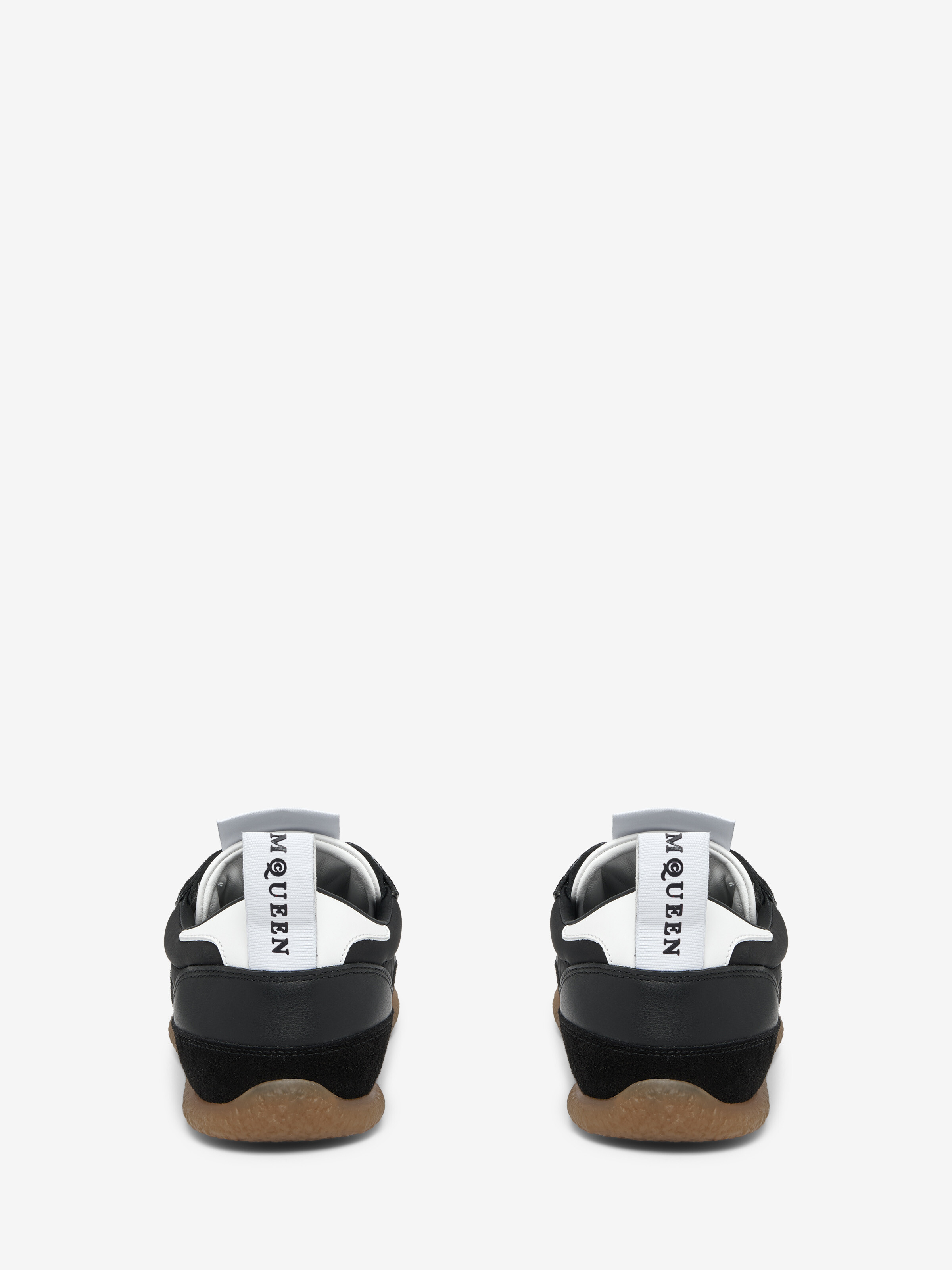 Women's EC1 Sneaker in Black/White in 100% Calf Leather | Alexander McQueen - image 4