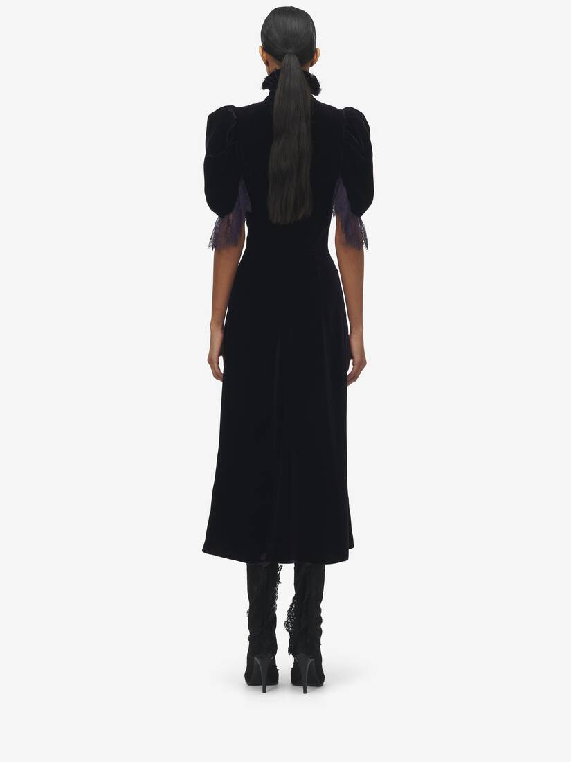 Fluid Velvet Evening Dress