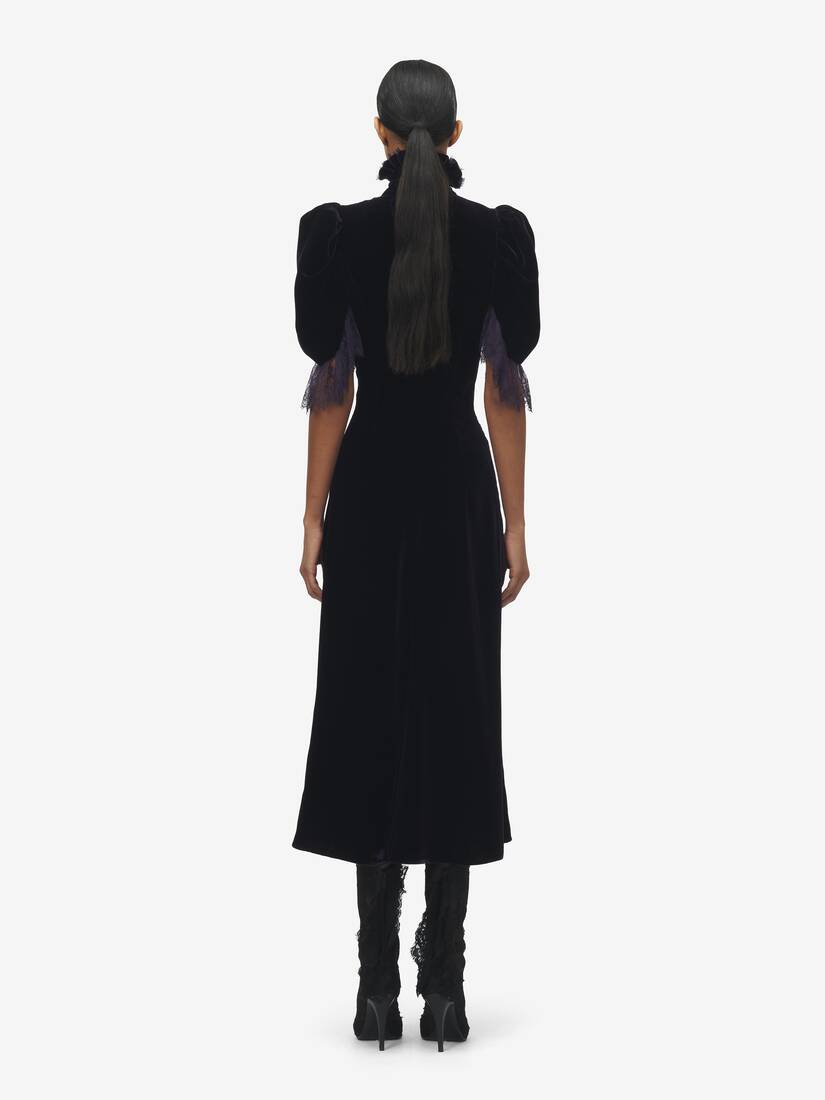 フルイド ベルベット イブニングドレス