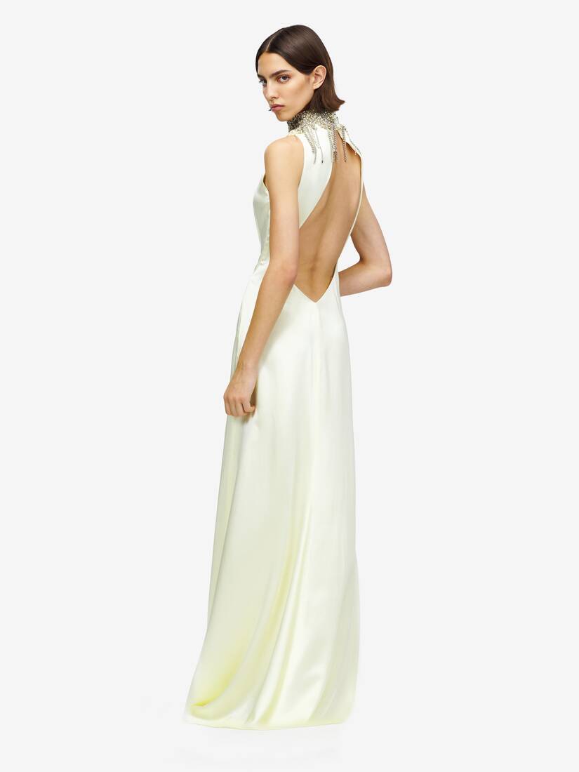 Robe de Soirée à Broderie Chain Mail