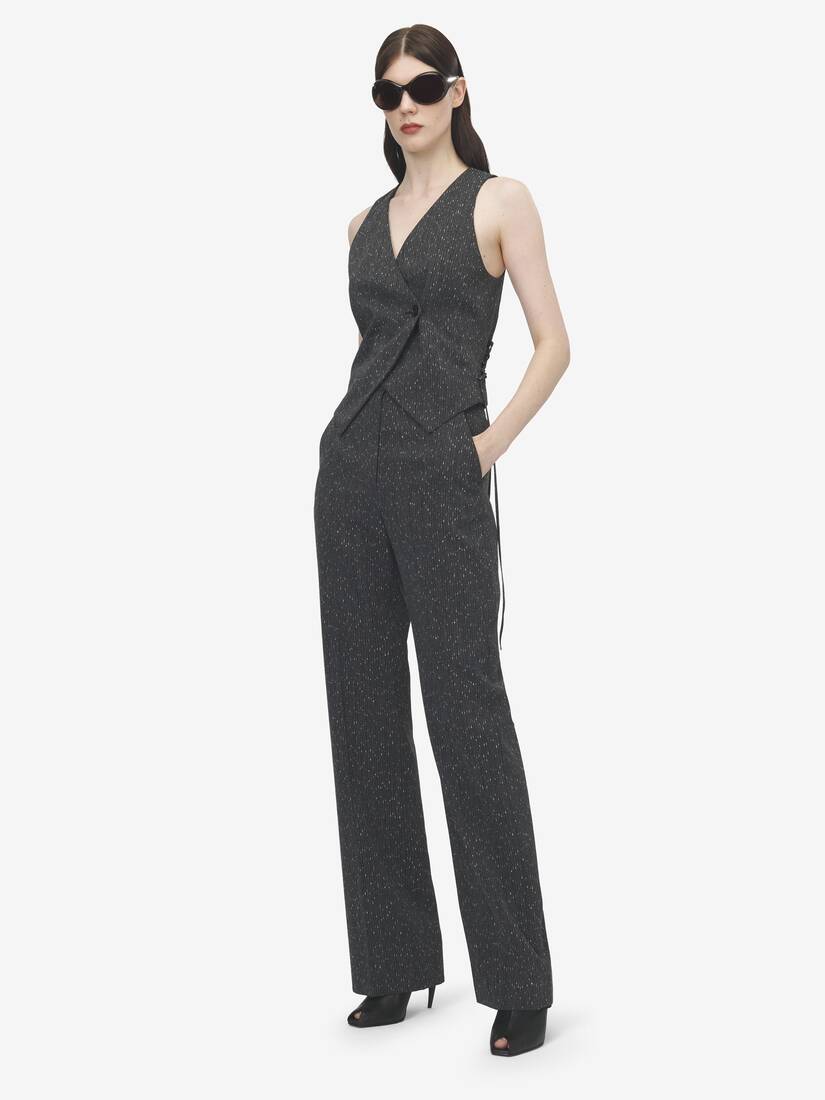 Pantalon à fines rayures mouchetées | Alexander McQueen - image 3