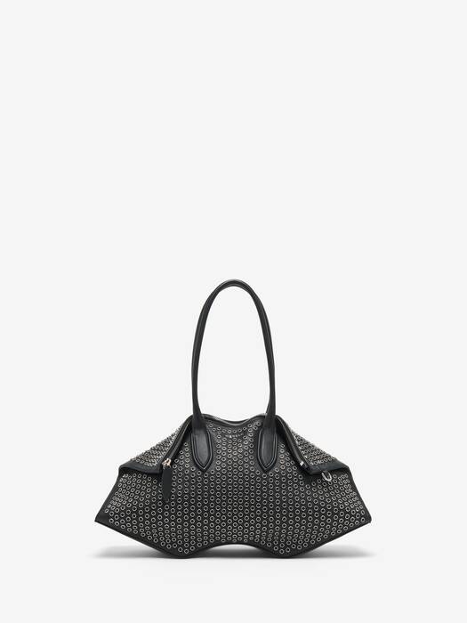 Alexander McQueen マンタバック　レザーバッグ Women's Manta Bag in Black | Alexander McQueen EN-US